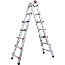 SCALA TELESCOPICA PROFI AUTO SICOS ALLUMINIO H.CM 139/498 PIOLI 5+5
