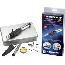 SALDATORE MICRO RICARICABILE 12100 KIT KEMPER PIEZO + ACCESSORI + VALIGETTA