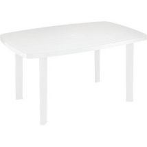 TAVOLO FARO PROGARDEN PP BIANCO CM 137X85 H.CM 72