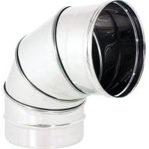 GOMITO INOX AISI 316 90 ° GIREVOLE CM 20