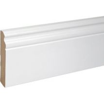 BATTISCOPA BAROCCO PIRCHER - MDF BIANCO MM 18X100 H.MM 2250- 6 pezzi