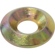 RONDELLA X VITE LEGNO PORTANTE WOOD - ZINCATA GIALLA MM 8X25 CF=PZ 100- 1 confezioni