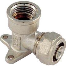 GOMITO MULTISTRATO FILETTO FEMMINA + STAFFA BAMPI - OTTONE MM 16X1/2F- 10 pezzi