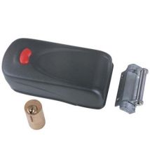 SERRATURA METALLO APPLICARE ELETTRIKA 1A731 CISA ZINCATA C.TONDO FISSO +PULSANTE E.MM 50/80 DX/SX