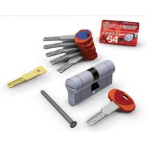 CILINDRO SAGOMATO EVO K64 36C HAND SECUREMME OTT.NICH.SATIN CHIAVI 5 MM 112 41+71