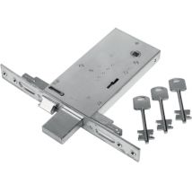 SERRATURA METALLO INFILARE 68 FEB B.Q ZINC F.MM 25 DM M4 TRIPL+SCR H.MM 81 E.MM 70