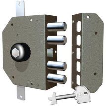 SERRATURA LEGNO APPLICARE 3250P CR C.POMPA M4+POMOLO TRIPL+SCR E.MM 60 DX