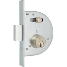 SERRATURA CANCELLO INFILARE 255 MG - B.Q ZINC F.MM 20 C.TONDO M1+SCR+P E.35 C.17 CF=PZ2- 1 confezioni