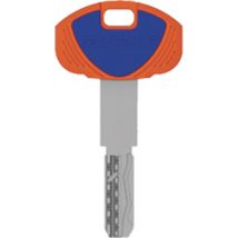 CHIAVE PUNZONATA EVO K64 1A SECUREMME - OTTONE NICHELATO- 5 pezzi