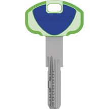 CHIAVE PUNZONATA EVO K22 SECUREMME - OTTONE NICHELATO- 5 pezzi