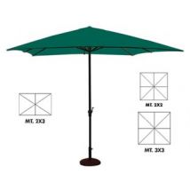 OMBRELLONE IN METALLO CON MANOVELLA cm.200x200 palo ø mm.38 a 6 stecche VETTE