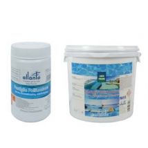 PASTIGLIE POLIFUNZIONE (CLORO, FLOCCULANTE, ANTIALGHE) Kg.10 in secchio (pastiglie da gr.200 l'una) AILANTO