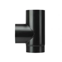 RACCORDO A T F/F PORCELL. PER STUFE LEGNA NERO OPACO PESANTE MM.1,2 ø cm.14 SAVE