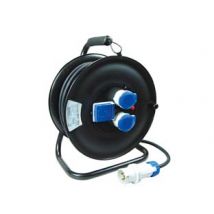 AVVOLGICAVO ELETTRICO DA CANTIERE UNIVERSALE 3PRESE MT30 LINEA GARANTI mt.30 14622FK 14622 FANTON