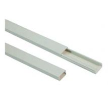 CANALINA BIANCA CON COPERCHIO AVVOLGENTE NON ADESIVA- - mm.60x40x200h - 16 mt