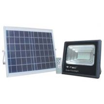 PROIETTORE LED CON PANNELLO SOLARE IP65 20w 4000 °K naturale 1650 lm 278x70x238h. VTAC