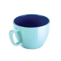 TAZZA JUMBO CREMA SHINE AZZURRA ML.600- - ø cm.11x8,5h. - 6 pezzi TESCOMA