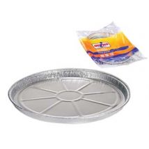 VASCHETTA TONDA PER PIZZA/CROSTATA GRANDE IN ALLUMINIO- - per pizza/crostata grande, pz.2 - 36 pezzi OTTIMO