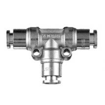 RACCORDO ?T? INTERMEDIO CON INNESTI AUTOMATICI- - attacco ø mm.8 art.50/DI - 10 pezzi ANI