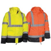 GIACCA IMBOTTITA NAMSOS AD ALTA VISIBILITA' tg.S giallo fluo/navy COFRA