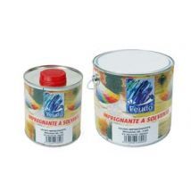 IMPREGNANTE A SOLVENTE PER LEGNO IN BARATTOLO (HOLZ STERIL)- - ml.2500 castagno - 2 pezzi FEUDO