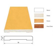 COPRIFILO LISCIO IN ABETE GIUNTATO- - mm.10x70x2250, rovere - 10 pezzi PIRCHER