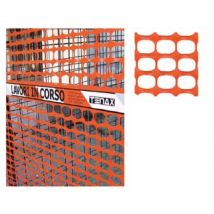 RETE IN PLASTICA PER CANTIERI AREA CANTIERE- - cm.120h. - 1 rotolo TENAX