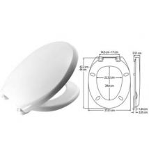 SEDILE WC UNIVERSALE ATLANTICO coprivaso copriwater BEMIS