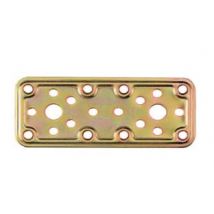 PIASTRA DI GIUNZIONE PESANTE DRITTA LARGHEZZA MM.50 ART.770- - mm.120x50 - spessore mm.2,2 - 50 pezzi ALDEGHI