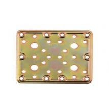 PIASTRA DI GIUNZIONE PESANTE DRITTA LARGHEZZA MM.100 ART.776- - mm.120x100 - spessore mm.2,2 - 25 pezzi ALDEGHI