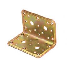 PIASTRA DI GIUNZIONE PESANTE AD ANGOLO LARGHEZZA MM.100 ART.777- - mm.80x80x100 - spessore mm.2,2 - 20 pezzi ALDEGHI