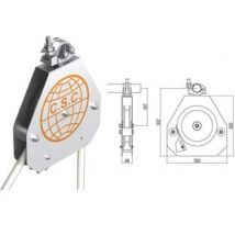 CARRUCOLA DI SICUREZZA CON FRENO AUTOBLOCCANTE KG.50 mm.300x300