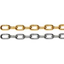 CATENA GENOVESE IN MATASSINE- - n°16 maglia EE ¸ mm.27 ferro ottonato - 25 mt