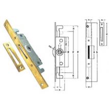 CREMONESE TRIPLICE CHIUSURA PER FINESTRA BORDO QUADRO OTTONATO- - entrata mm.17 - 10 pezzi MRCAS