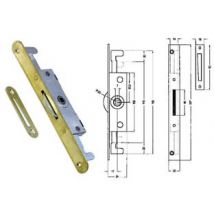 CREMONESE TRIPLICE CHIUSURA PER FINESTRA BORDO TONDO OTTONATO- - entrata mm.17 - 10 pezzi MRCAS