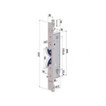 SERRATURA TRIPLICE HOOKS IN ACC.INOX PROF. EUROPEO PER PERSIANE 2143 mm.30 (2143XAI3030) SECUREMME