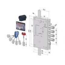 SERRATURA TRIPLICE APPLICARE PER PORTE BLINDATE D.MAPPA INT.28 240 (2401DCR0328S56) SECUREMME