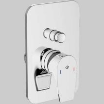 MISCELATORE DOCCIA INCASSO CON DEVIATORE BING Completo Cromo TEOREMA