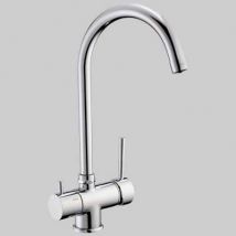 MONOCOMANDO LAVELLO BOCCA ALTA 3 VIE ACQUA POTABILE Cromo PORTA & BINI