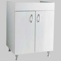 MOBILE BIANCO PER LAVAPANNI BRAIES P 60 x L 75 cm con piedi MADE IN ITALY