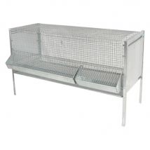 GABBIA POLLI PIEGHEVOLE 'LUXURY' cm 140 x 50 x H 80 - MG GABBIE