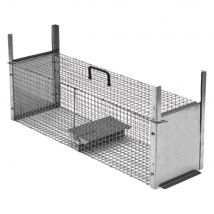 TRAPPOLA PER PREDATORI DOPPIA ENTRATA cm 82 x 24 x h 26 magl. 1,9 x 1,9 - NOVITAL