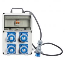 QUADRO ELETTRICO 'PL 220/4' potenza max.3 kw + pulsante emerg. - VB