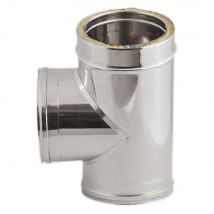 RACCORDO DOPPIA PARETE A 'T' 90 ° EE ¸ cm 10/15 - KASART