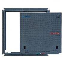 CHIUSINO IN GHISA CLASSE D400 ECLIPSE - 80 x 80 - Kg 76 - MONTINI