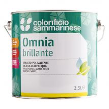 SMALTO ALL'ACQUA 'OMNIA' Lt. 0,750 Grigio finestra brillante- 6 pezzi - COLORIFICIO SAMMARINESE