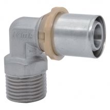 RACCORDO A PRESSARE CURVO 'ART. 404' 20 x 1/2 - maschio- 10 pezzi - ICMA