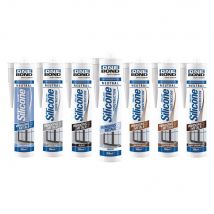 SILICONE NEUTRO 'CONSTRUCTION' bianco ml 300- 12 pezzi - ONEBOND