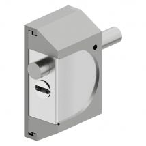 CHIUSURA DI SICUREZZA PER SERRANDE 'RIF06' alluminio silver - DISEC