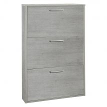 SCARPIERA 3 RIBALTE SINGOLE LINEA 'MEGARA' cm. 15 x 65 x h.105 - rovere artisan - COMPOSAD